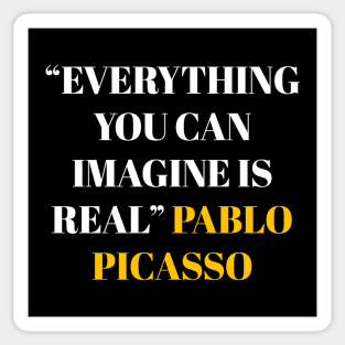 quote pablo picasso Sticker